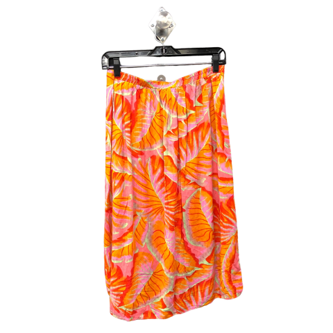 Orange & Pink Skirt Midi Cynthia Rowley, Size S