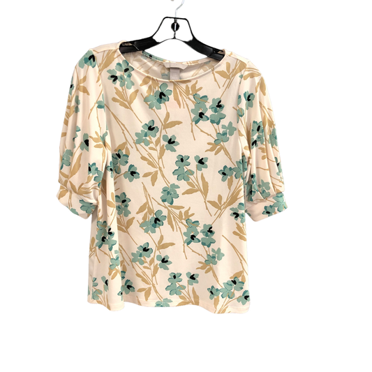 Cream Top Short Sleeve H&m, Size M