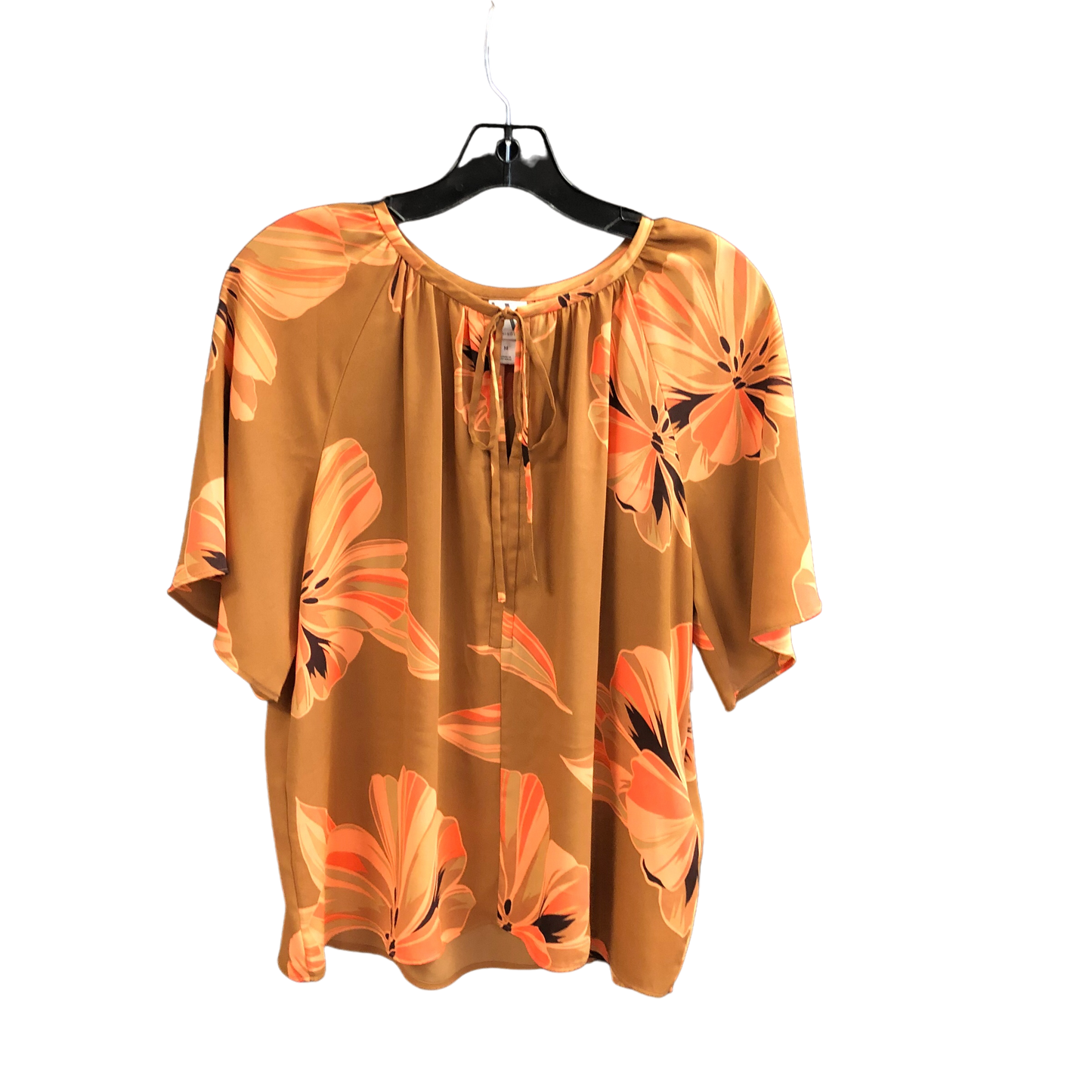 Tan Top Short Sleeve Worthington, Size M