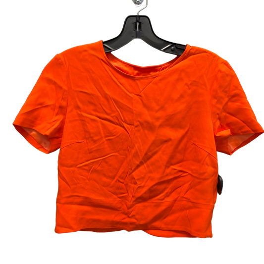 Orange Top Short Sleeve Designer Ted Baker, Size S