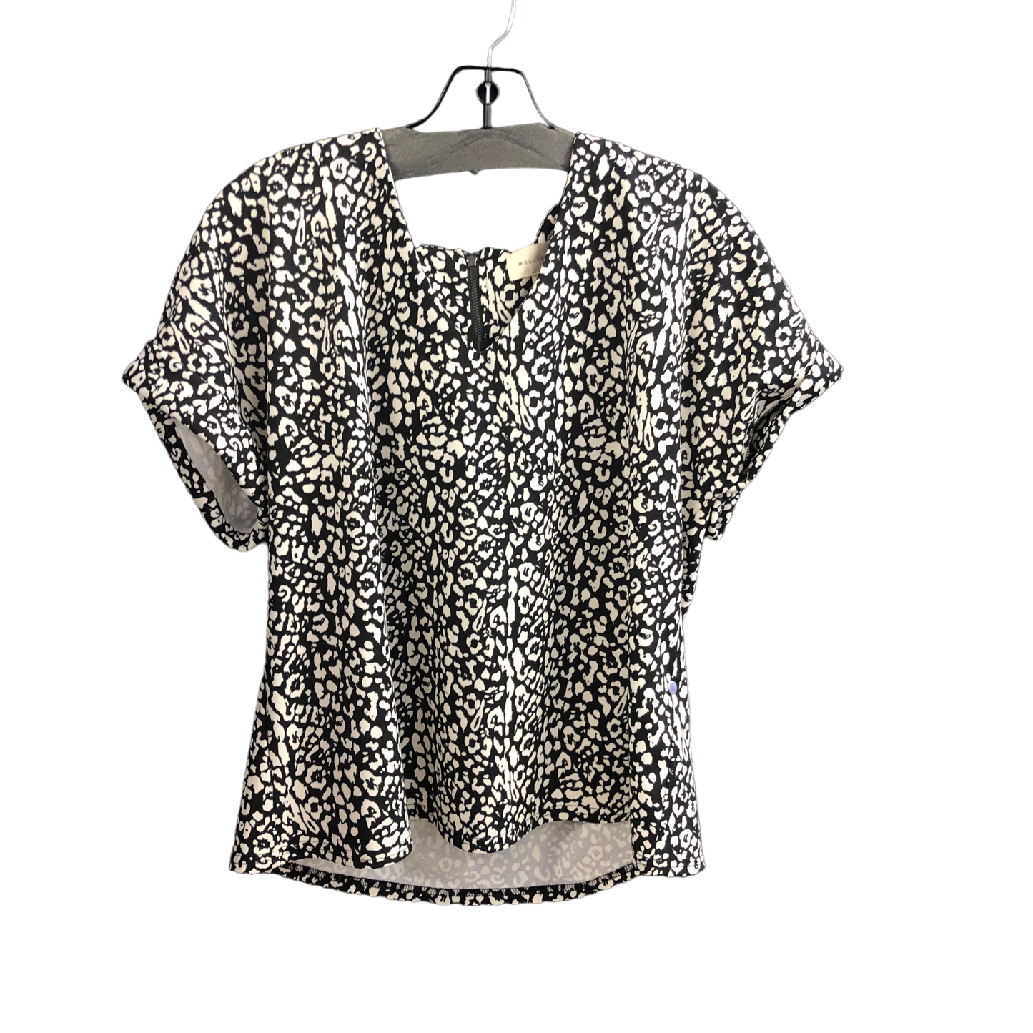 Black & White Top Short Sleeve Melloday, Size M