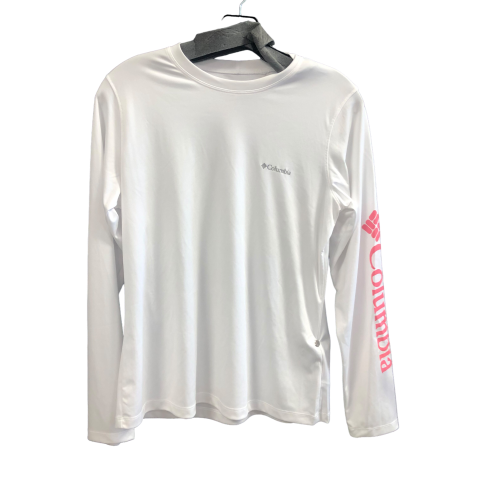 Top Long Sleeve By Columbia In White, Size: M