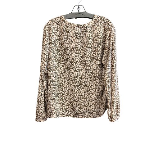 Top Long Sleeve By A New Day In Animal Print, Size: L