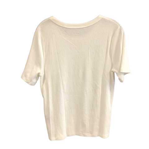 Top Short Sleeve By A New Day In White, Size: Xl