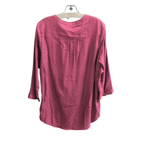 Top 3/4 Sleeve By Sonoma In Purple, Size: L