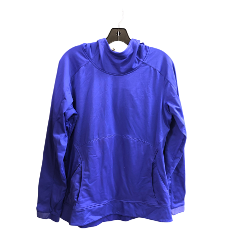 Sweatshirt Hoodie By Athleta In Blue, Size: L