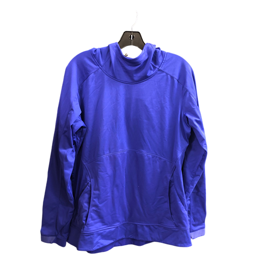 Sweatshirt Hoodie By Athleta In Blue, Size: L