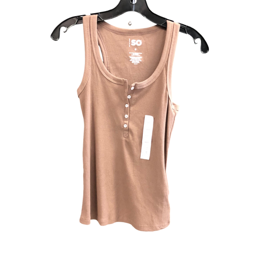 Top Sleeveless Basic By So In Brown, Size: S