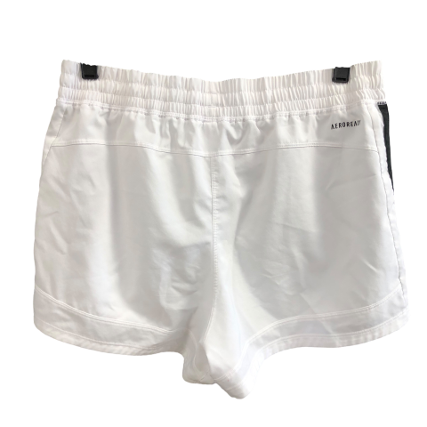 Athletic Shorts By Adidas In White, Size: L