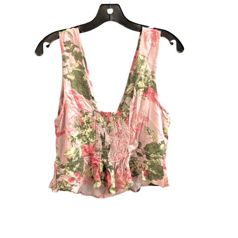 Top Sleeveless By Bcbgeneration In Floral Print, Size: M