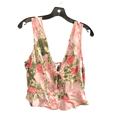 Top Sleeveless By Bcbgeneration In Floral Print, Size: M