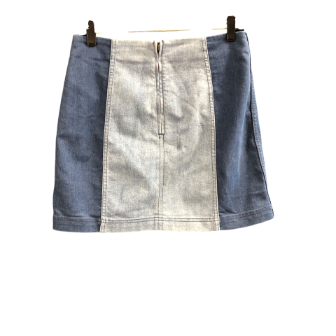 Skirt Mini & Short By Free People In Blue Denim, Size: 8