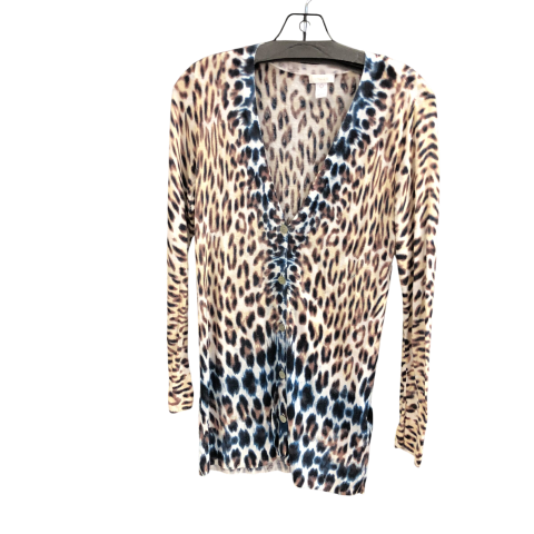 Cardigan By Chicos In Animal Print, Size: S