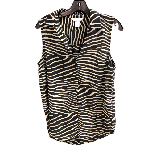 Top Sleeveless By H&m In Zebra Print, Size: S