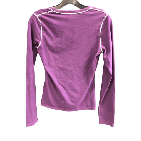 Top Long Sleeve Designer By Burberry In Purple, Size: S