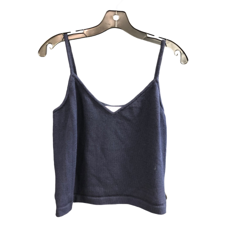 Top Sleeveless Designer By St. John In Navy, Size: L