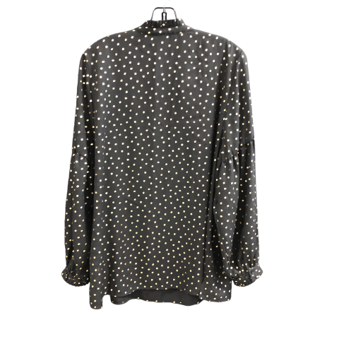 Top Long Sleeve By Lane Bryant In Black & Gold, Size: Xl