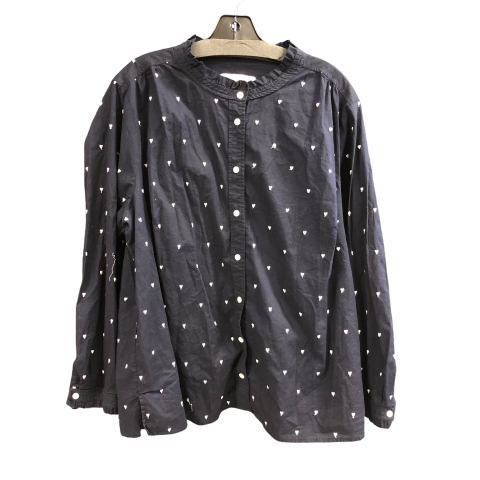 Top Long Sleeve By Loft In Blue, Size: 3x