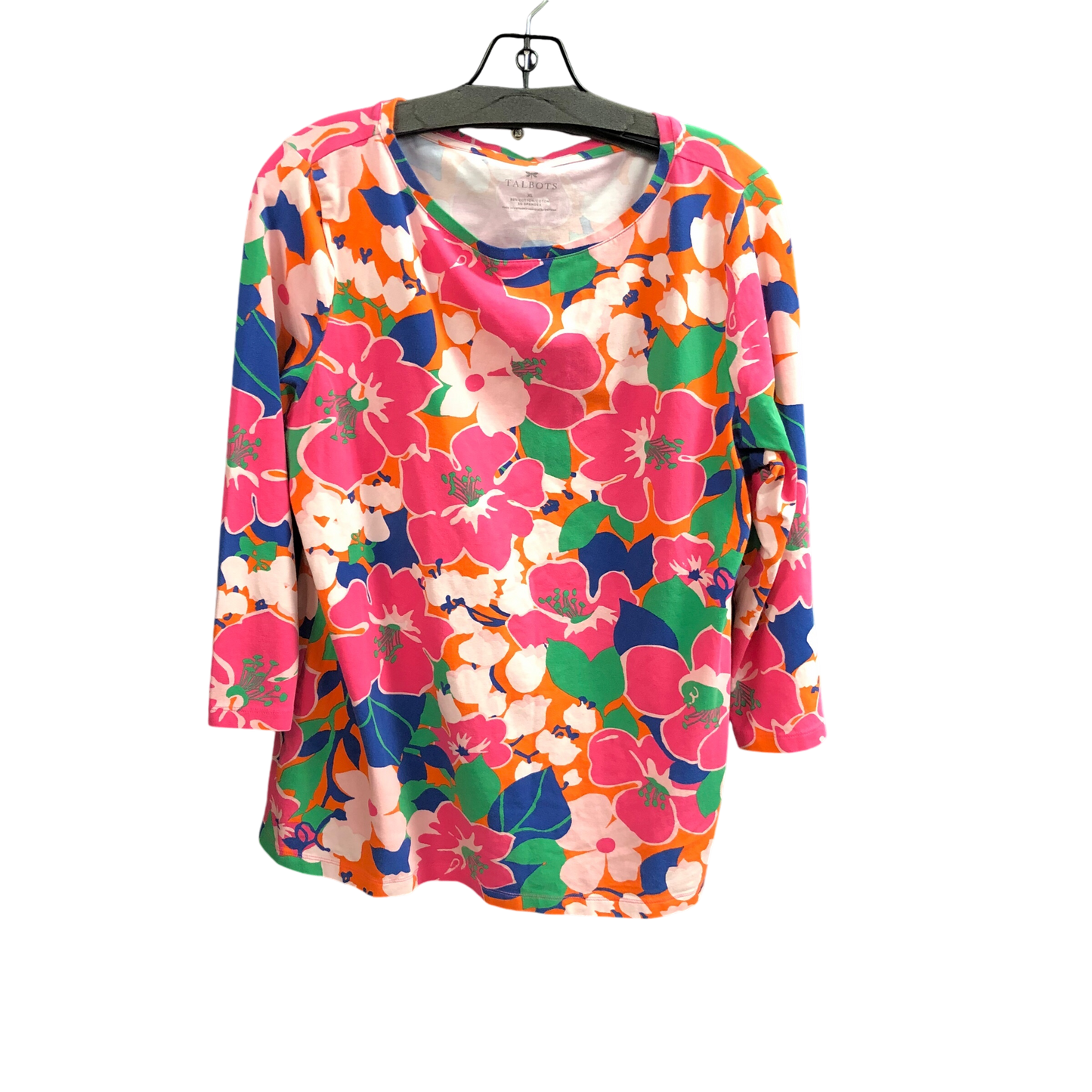 Top Long Sleeve By Talbots In Floral Print, Size: Xl