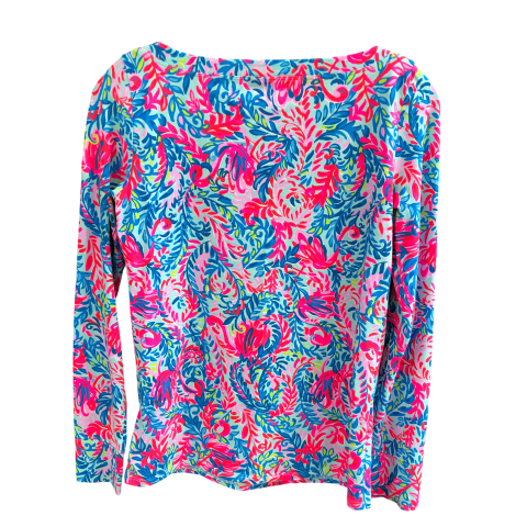 Top Long Sleeve Designer By Lilly Pulitzer In Blue, Size: S