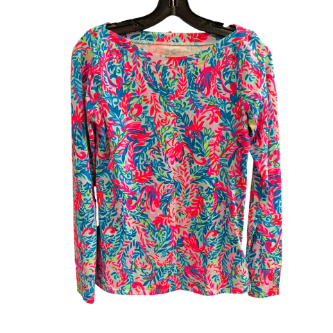 Top Long Sleeve Designer By Lilly Pulitzer In Blue, Size: S