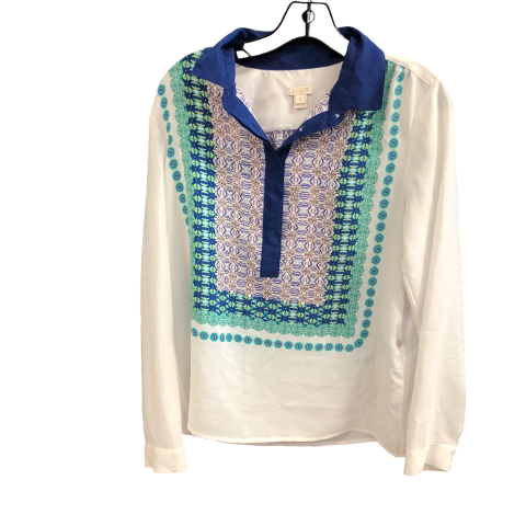 Top Long Sleeve By J. Crew In White, Size: S