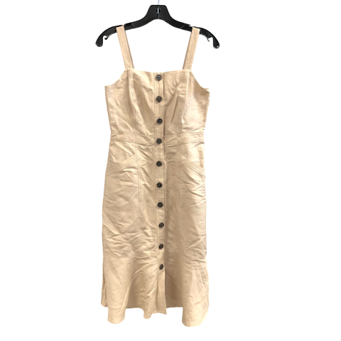 Dress Casual Midi By Banana Republic In Beige, Size: Xs