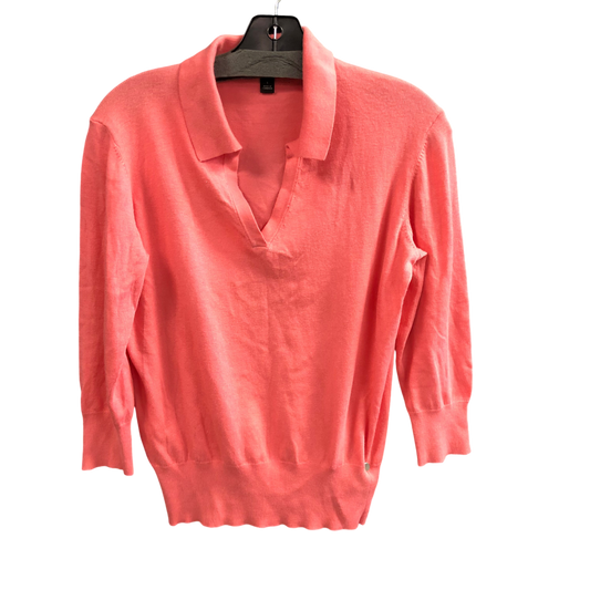 Top 3/4 Sleeve By Ann Taylor In Coral, Size: S