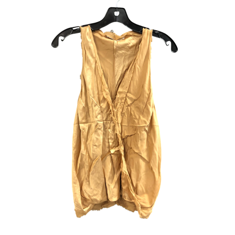 Top Sleeveless Designer By Ramy Brook In Gold, Size: S