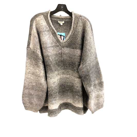 Sweater By Briggs In Grey, Size: 3x