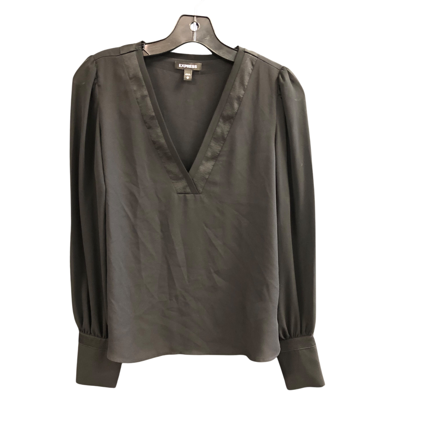 Top Long Sleeve By Express In Black, Size: Xs