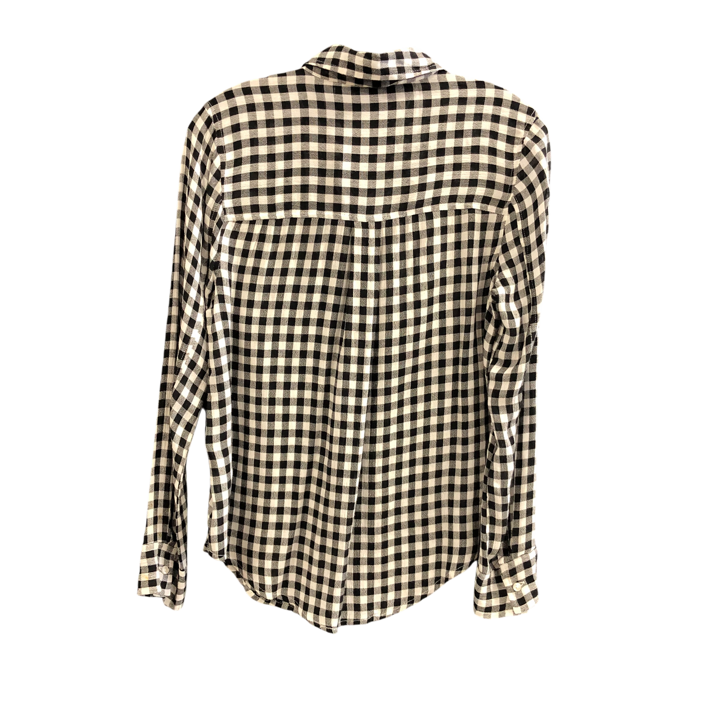 Top Long Sleeve By Abound In Checker Pattern, Size: Xs