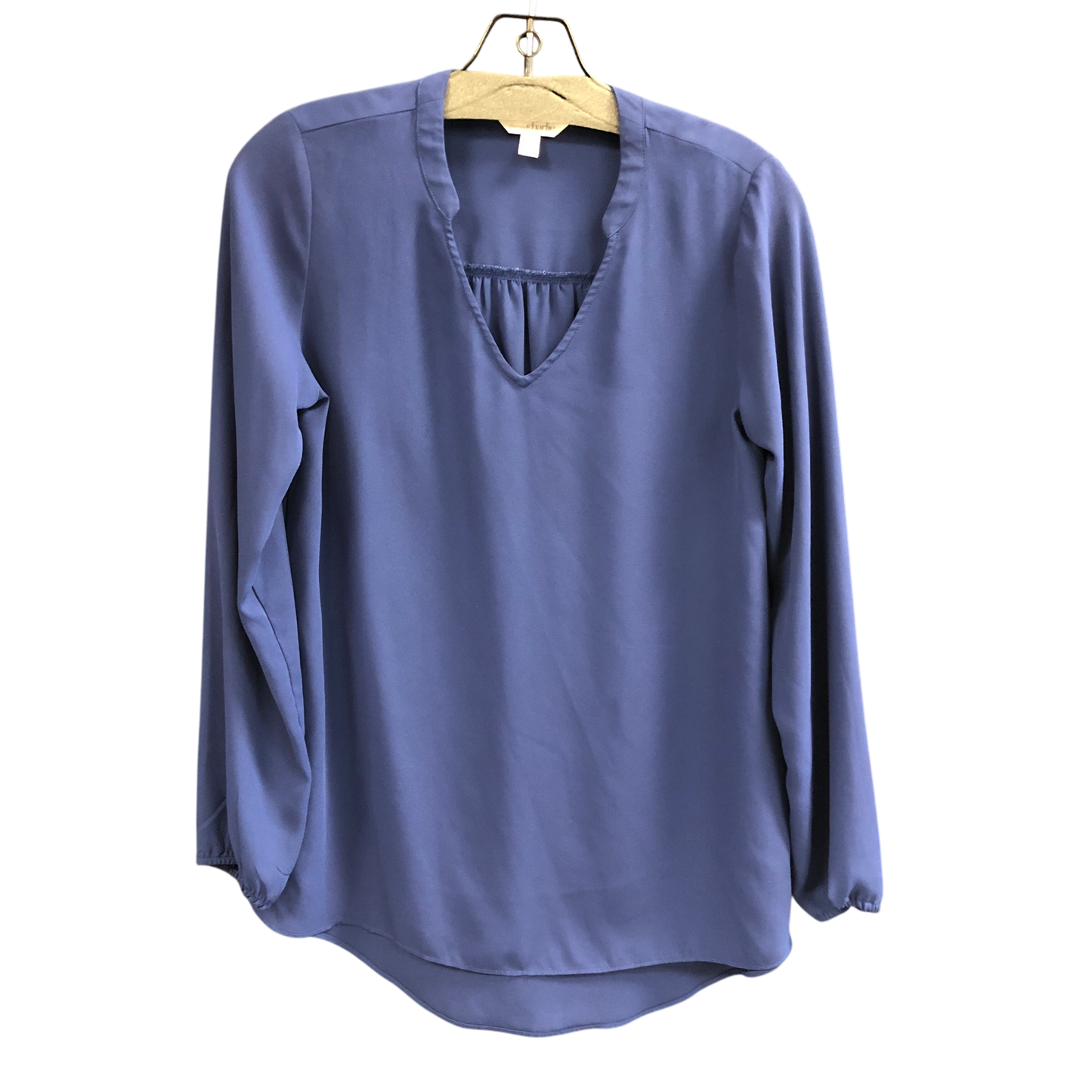 Top Long Sleeve By Charming Charlie In Blue, Size: S