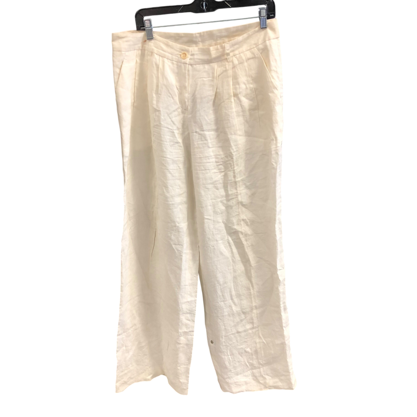 Pants Designer By Moschino In White, Size: 12