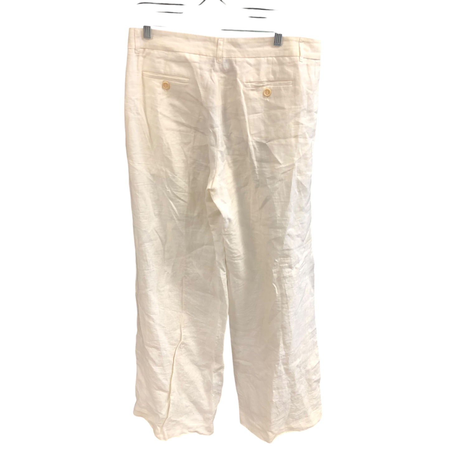 Pants Designer By Moschino In White, Size: 12