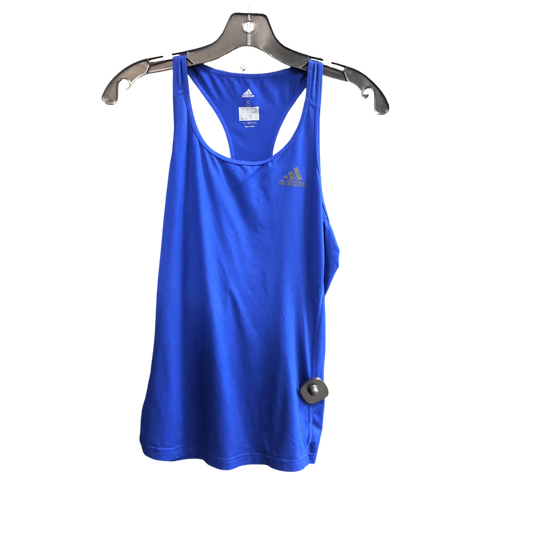 Athletic Tank Top By Adidas In Blue, Size: S