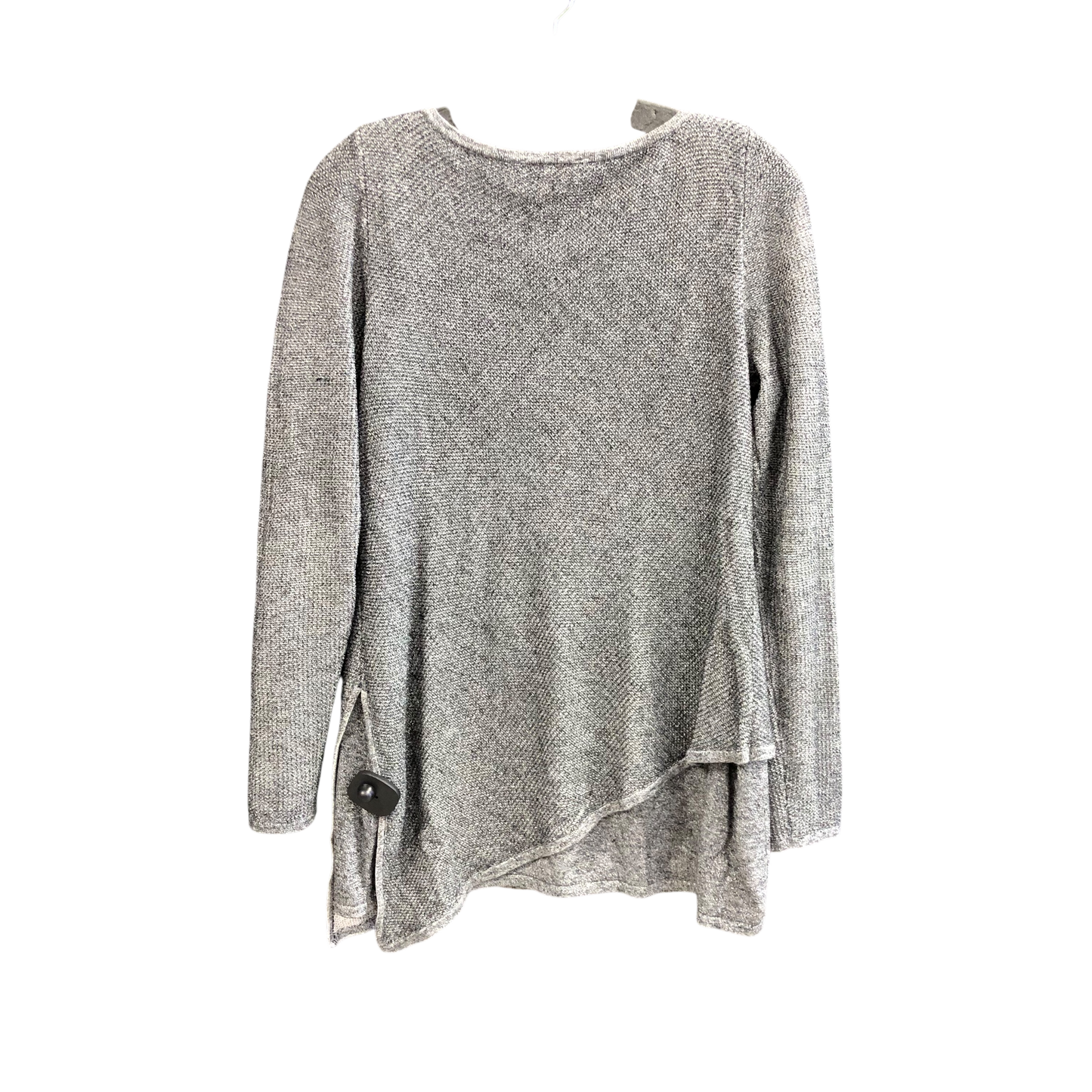 Top Long Sleeve By White House Black Market In Silver, Size: M