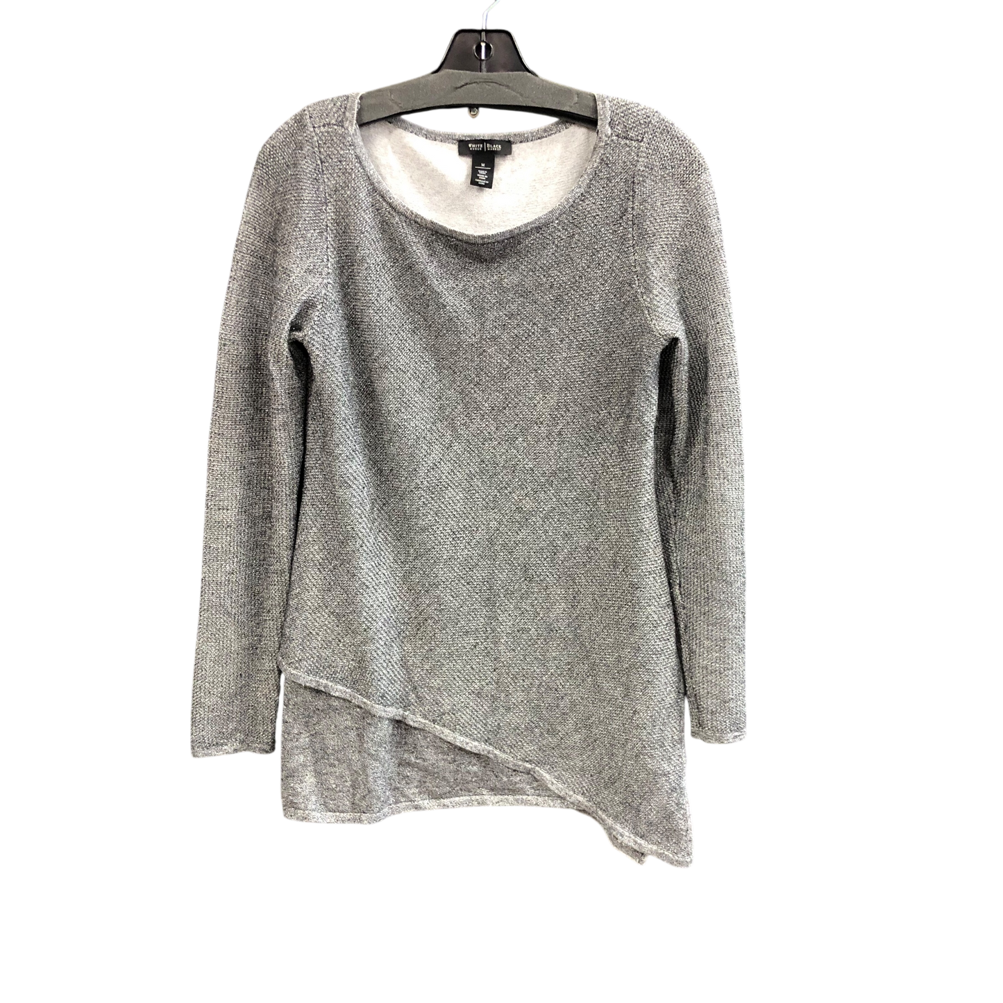 Top Long Sleeve By White House Black Market In Silver, Size: M