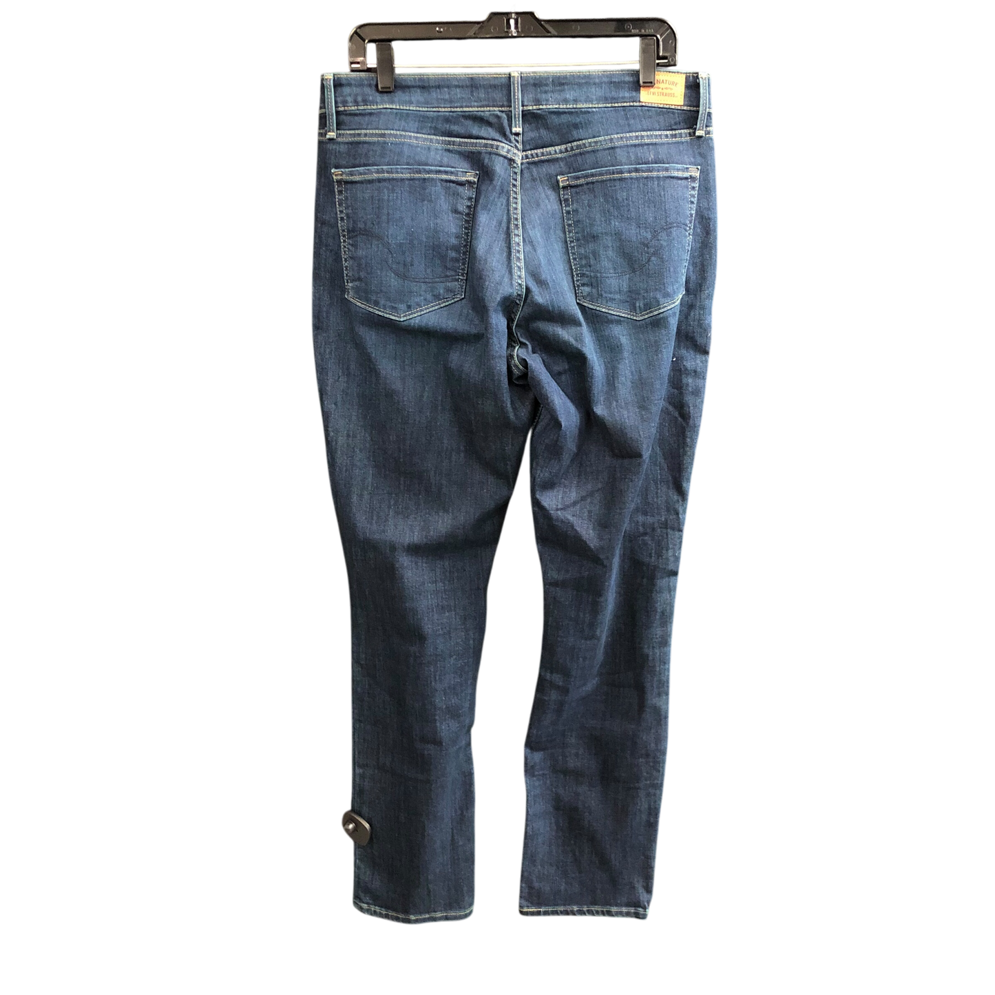 Jeans Straight By Levis In Blue Denim, Size: 14l