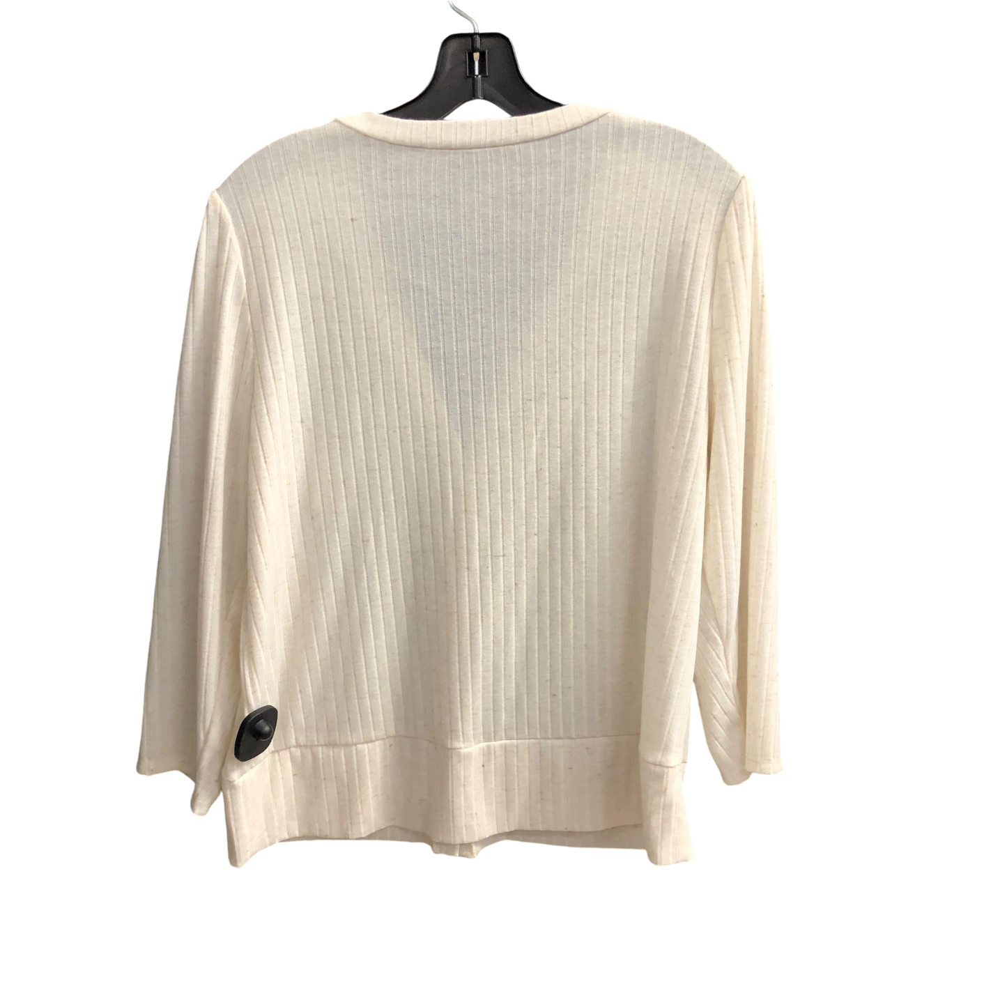 Cardigan By Apt 9 In Cream, Size: L