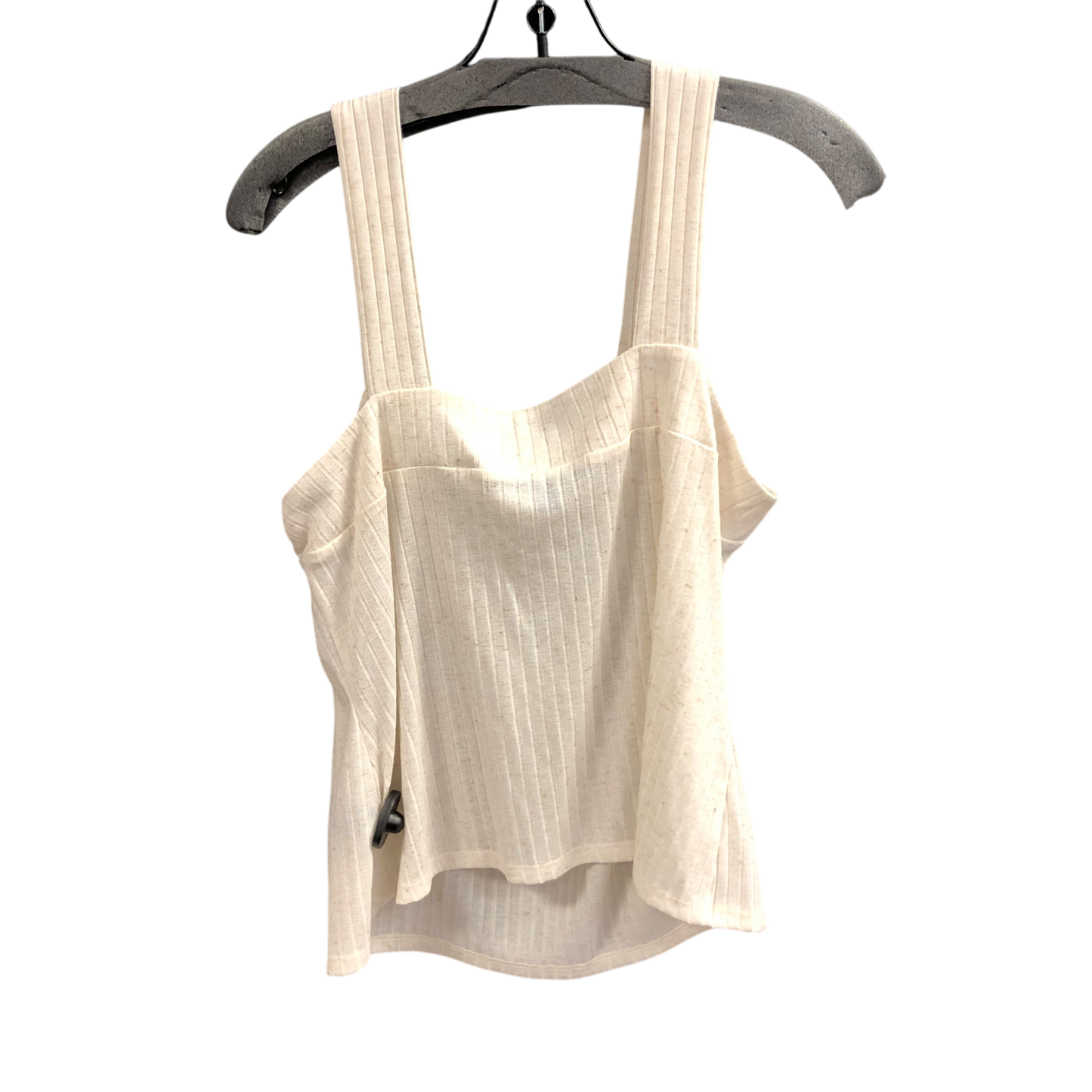 Top Sleeveless By Apt 9 In Cream, Size: L