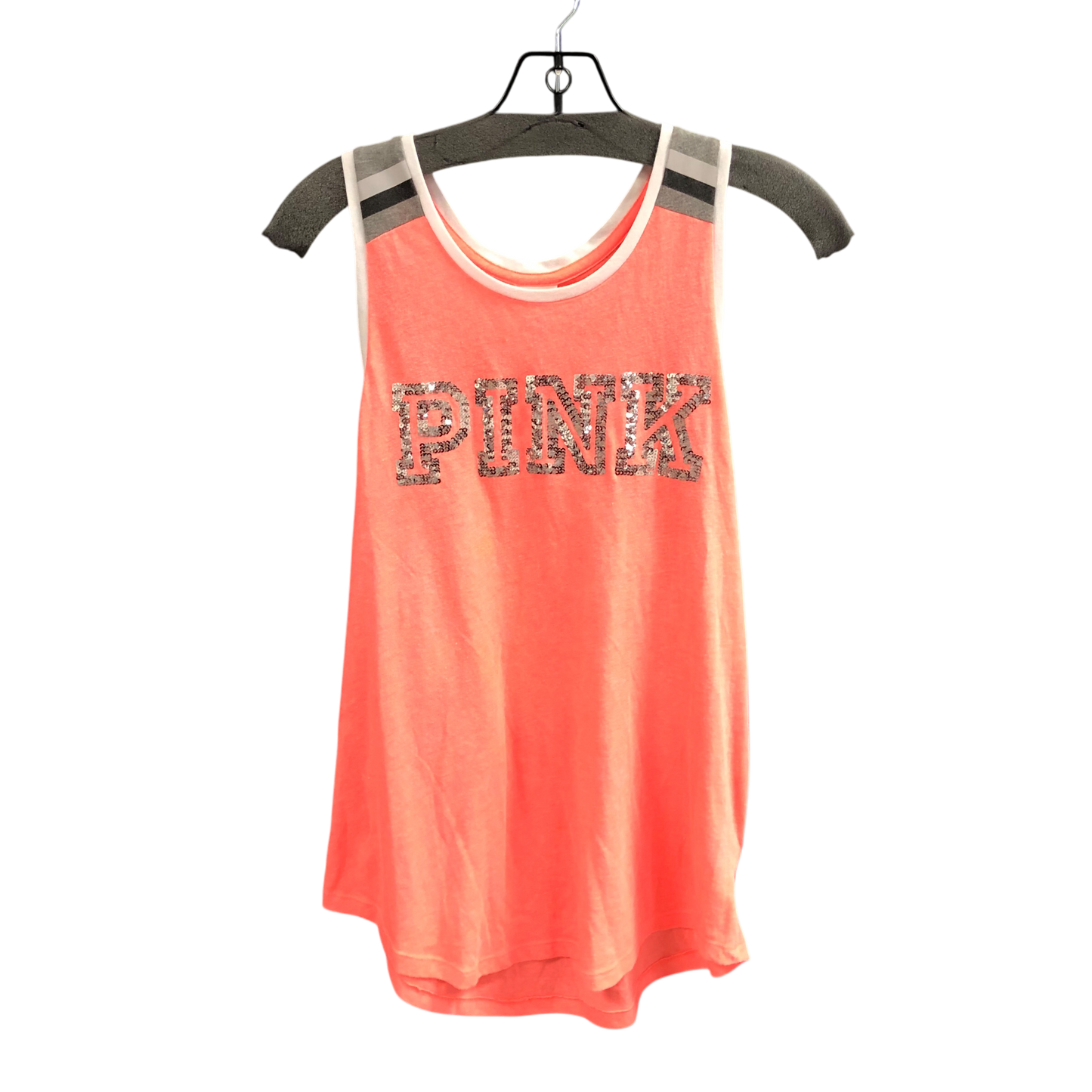 Top Sleeveless By Victoria Secret Pink In Orange, Size: S