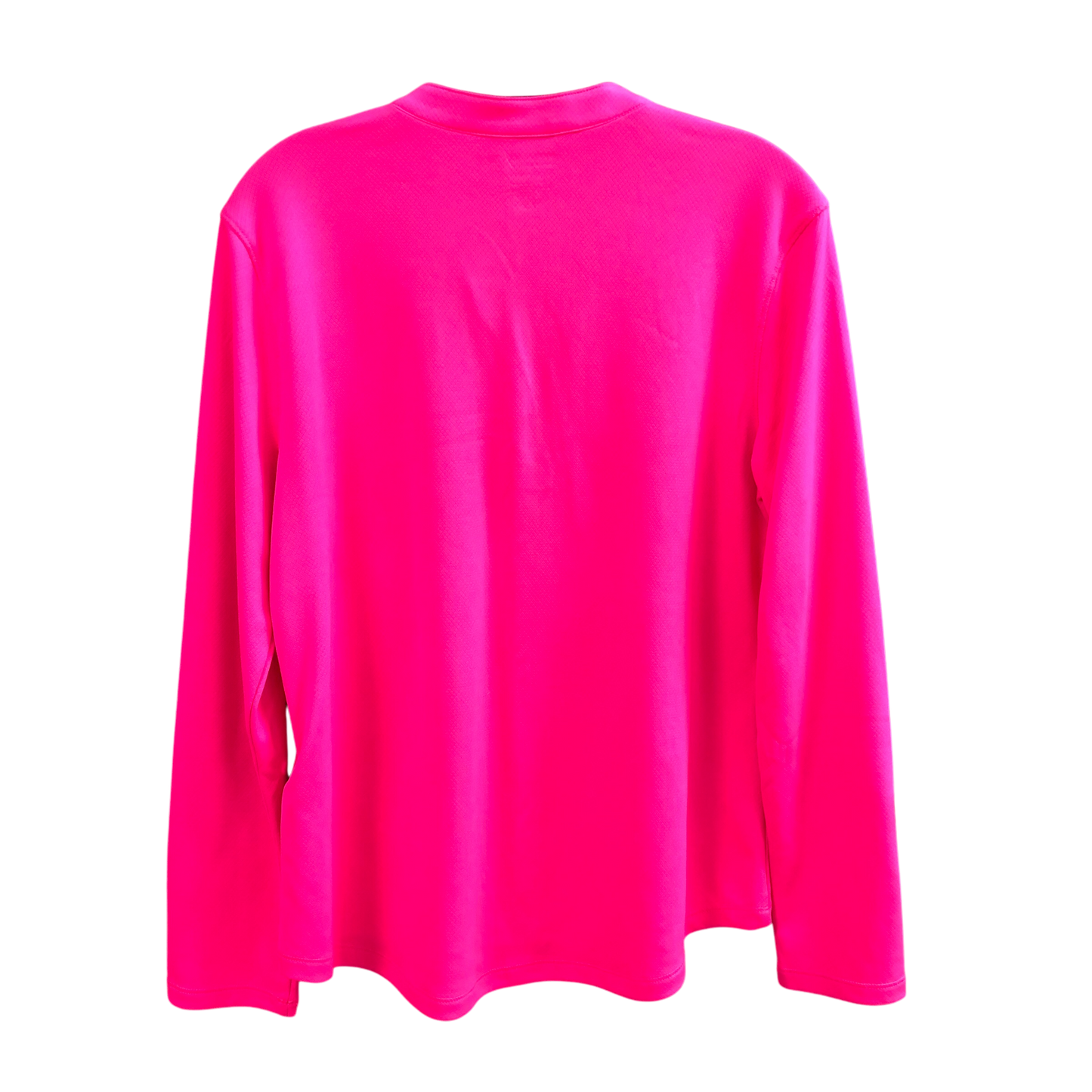 Athletic Top Long Sleeve Collar By Reel Legends In Pink, Size: L