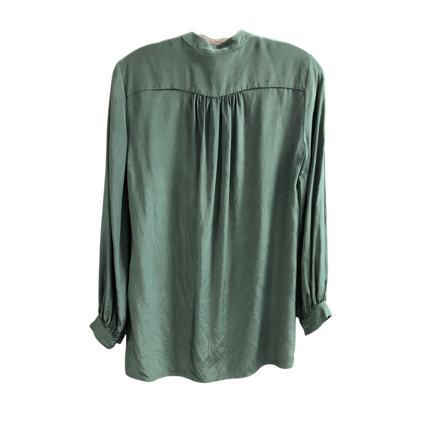 Top Long Sleeve By Cmc In Green, Size: S