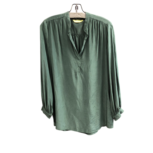 Top Long Sleeve By Cmc In Green, Size: S