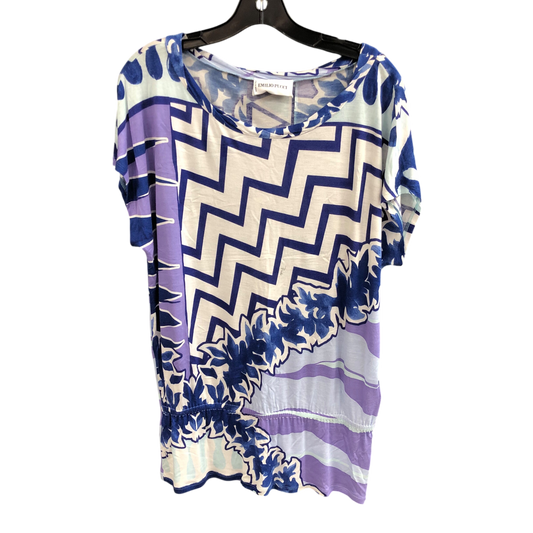 Top Short Sleeve By Emilio Pucci In Multi-colored, Size: 12