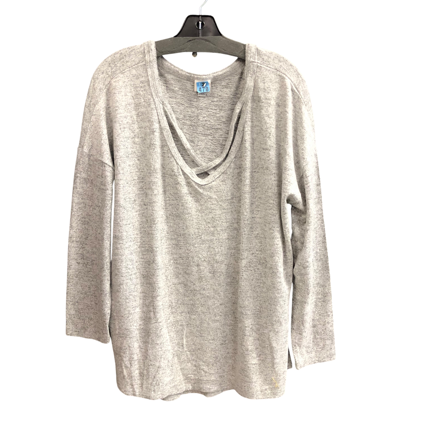 Top Long Sleeve By A New Day In Grey, Size: Xxl