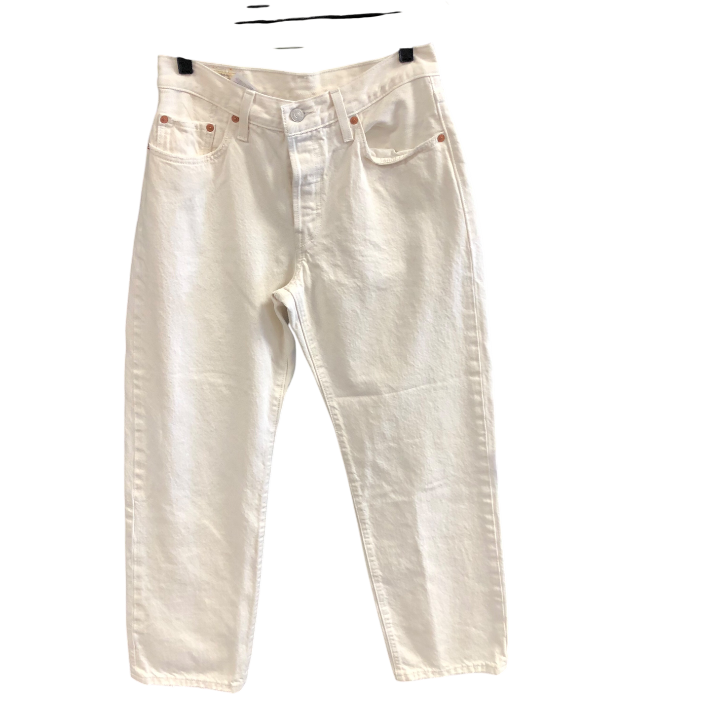 Jeans Wide Leg By Levis In Cream, Size: 2