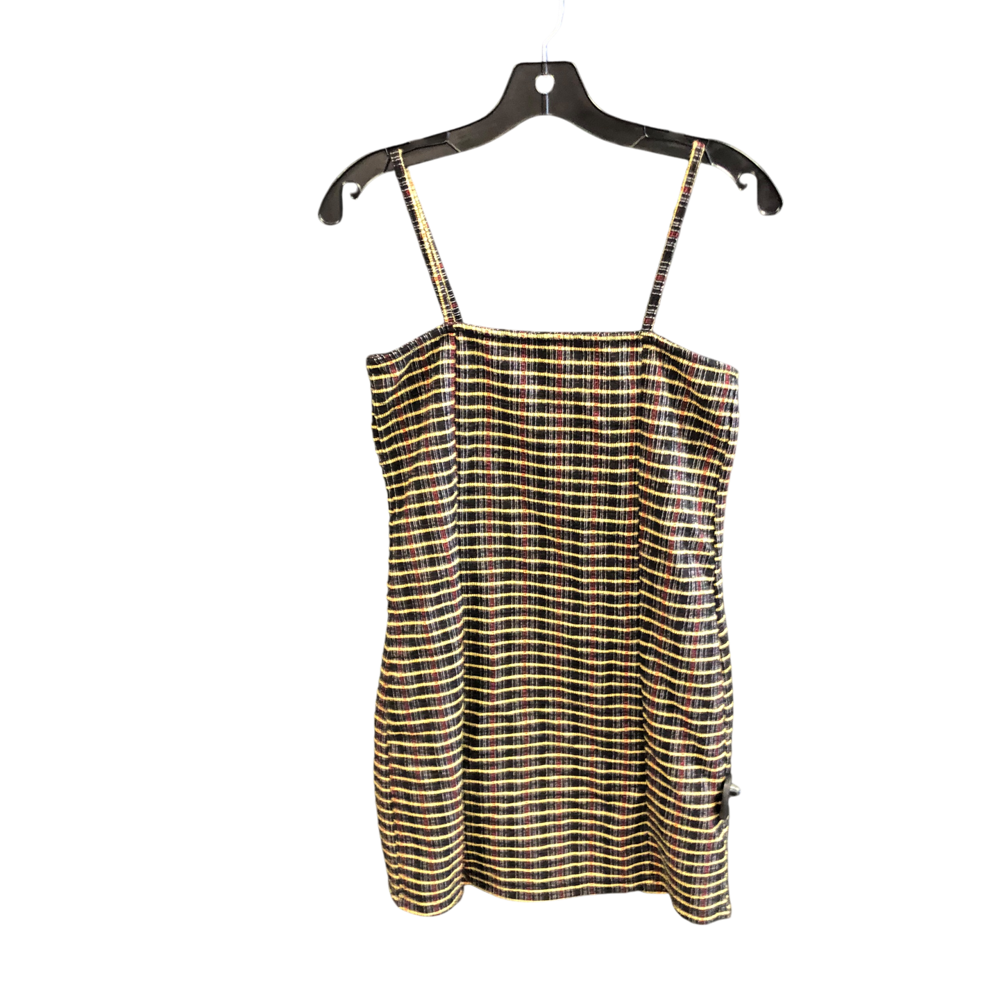 Dress Casual Short By Top Shop In Black & Yellow, Size: 6