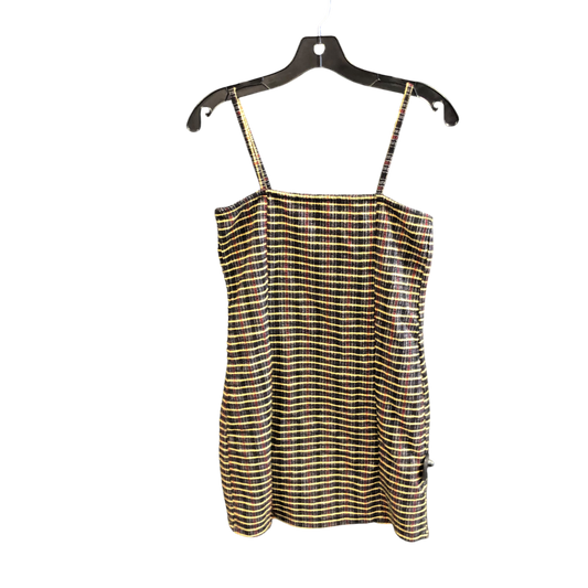 Dress Casual Short By Top Shop In Black & Yellow, Size: 6